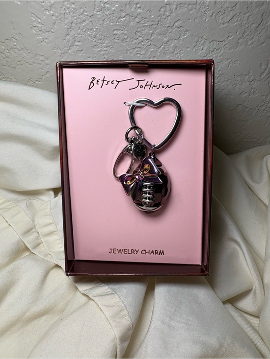 Betsey Johnson Accessories - 🏈 One Betsey Johnson Football Bag Charm Keychain